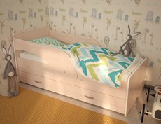Детская кровать с ящиками Максимка, цвет Млечный дуб в Тольятти