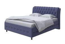 Кровать Como (Veda) 4 140х200, Рогожка (Firmino Полуночный синий) в Сыктывкаре