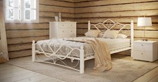 Кровать 2-спальная Венера 1, 1600, белый/белый в Тольятти